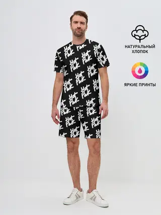 Мужской костюм с шортами / HOT PINK