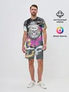 Мужской костюм с шортами / Череп.