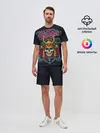 Мужской костюм с шортами / Череп со змеями