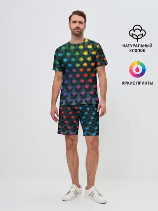 Мужской костюм с шортами / 3Д спектр