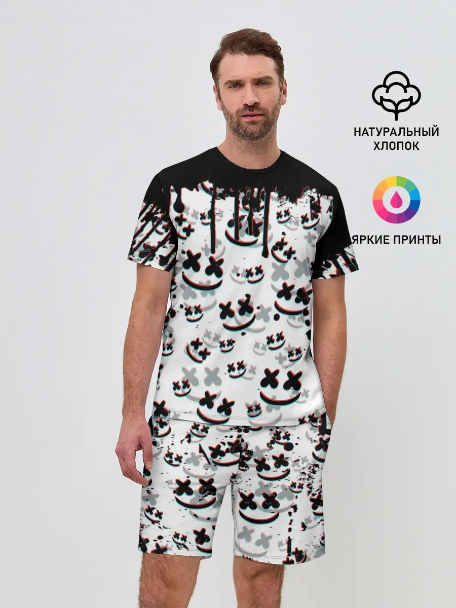 Мужской костюм с шортами / MARSHMELLO GLITCH