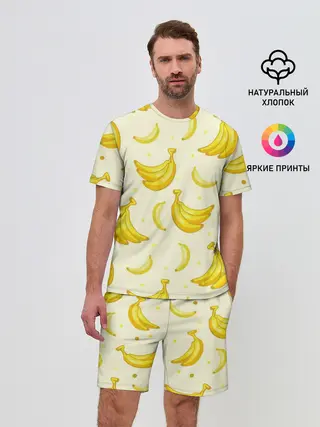Мужской костюм с шортами / Банана