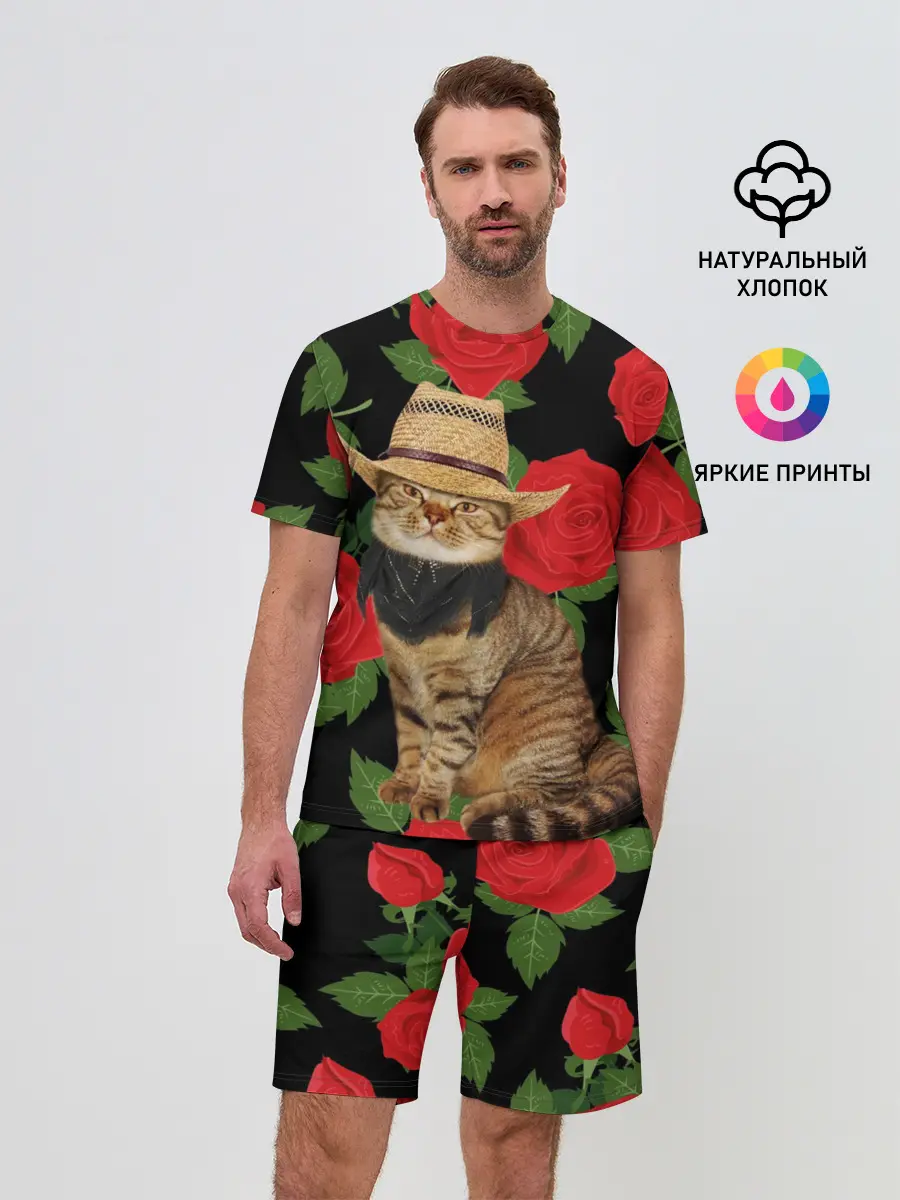 Мужской костюм с шортами / Мачо Котик | Ковбой