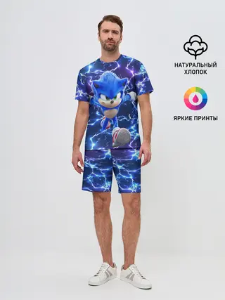 Мужской костюм с шортами / Sonic | Соник