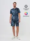 Мужской костюм с шортами / абстракция жидкость