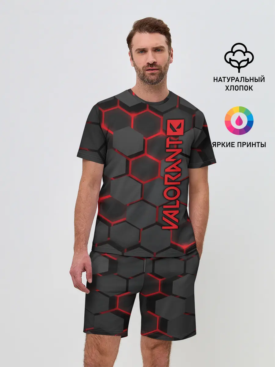 Мужской костюм с шортами / Valorant