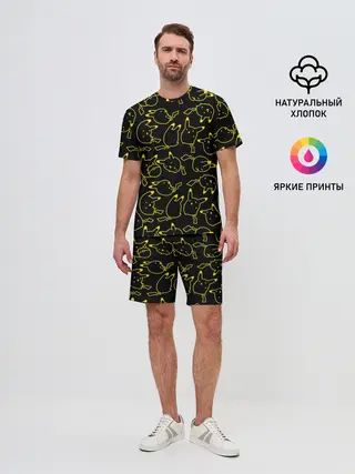 Мужской костюм с шортами / Покемоны
