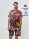 Мужской костюм с шортами / Стирка