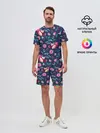 Мужской костюм с шортами / Арт джунгли