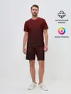 Мужской костюм с шортами / текстура красный градиент