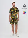 Мужской костюм с шортами / Яркая Хохлома
