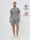 Мужской костюм с шортами / Каменные лица 3D МЕМ 2020