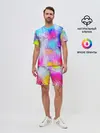 Мужской костюм с шортами / НЕОНОВЫЕ ПОТЕРТОСТИ
