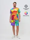 Мужской костюм с шортами / Яркая мозаика