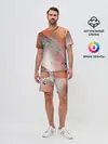 Мужской костюм с шортами / Красочные фигуры