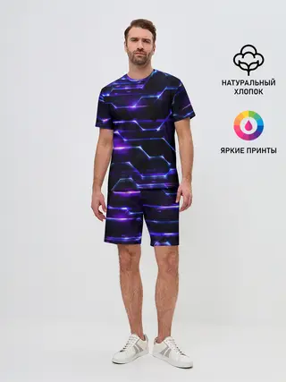 Мужской костюм с шортами / Технологии будущее нано броня
