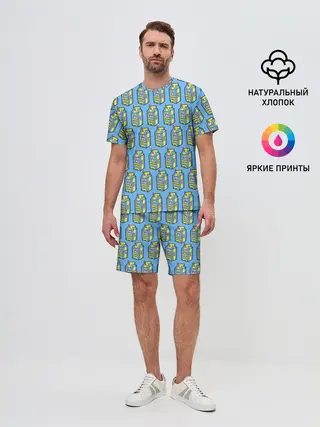 Мужской костюм с шортами / Lyrical Lemonade Pattern