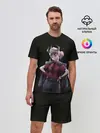 Мужской костюм с шортами / Героиня Helltaker стоит