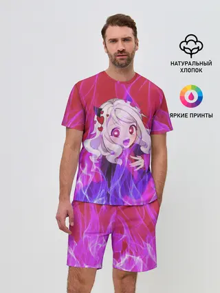Мужской костюм с шортами / HELLTAKER. Модеус в огне