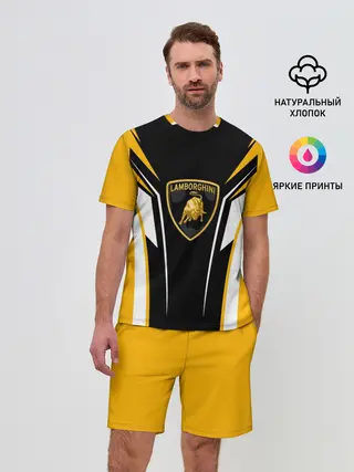 Мужской костюм с шортами / Ламборгини Форма