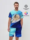 Мужской костюм с шортами / Котик Ангелочек