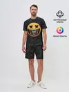 Мужской костюм с шортами / Смайлик на черепе