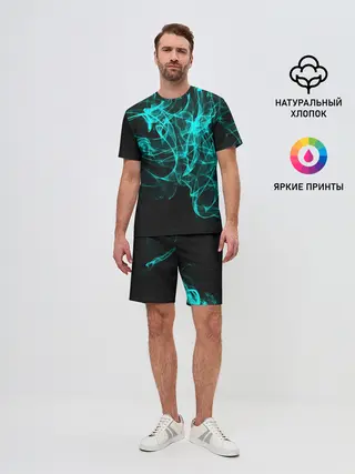 Мужской костюм с шортами / НЕОНОВЫЙ ДЫМ