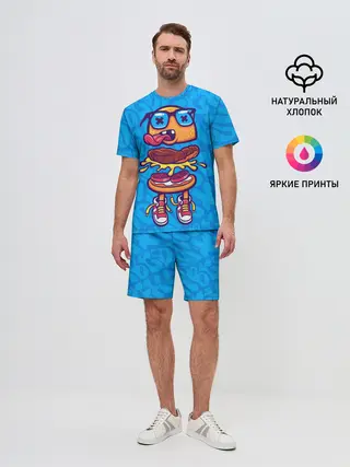 Мужской костюм с шортами / Бутерброд монстрик