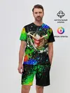 Мужской костюм с шортами / Врывающийся Монки. Радужный фон