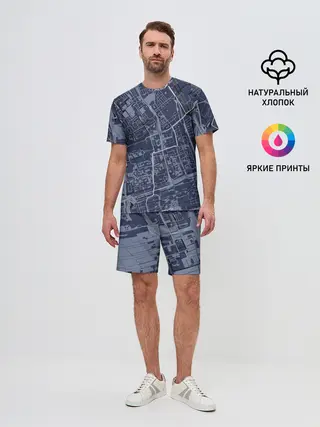 Мужской костюм с шортами / генплан города