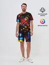 Мужской костюм с шортами / Fractal Digital 3D