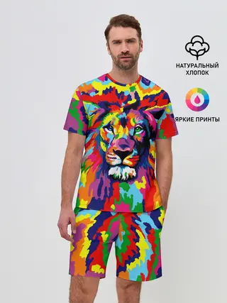 Мужской костюм с шортами / Лев Artistic Art