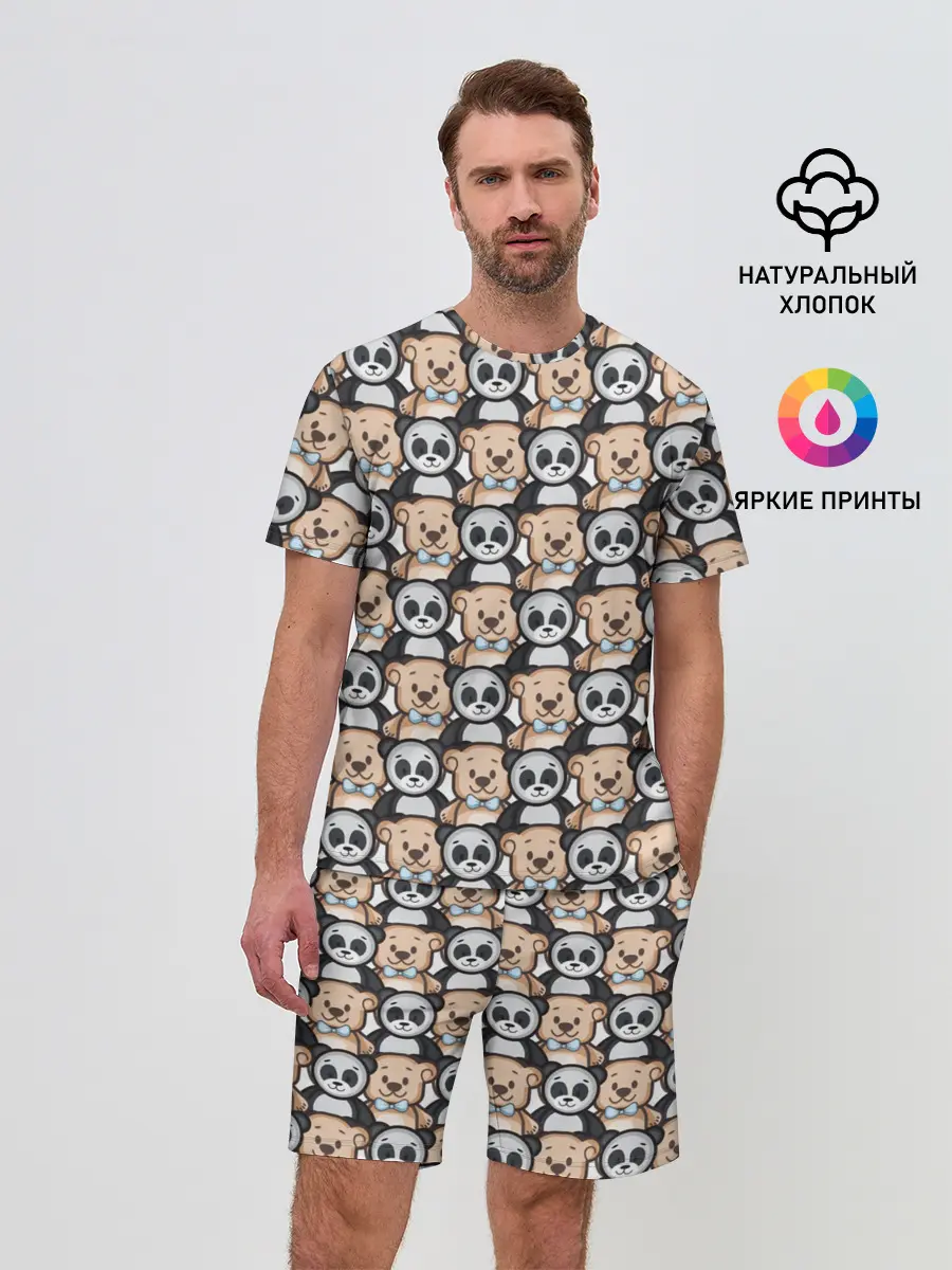 Мужской костюм с шортами / МИШКИ