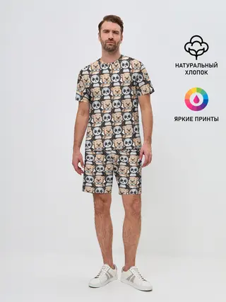 Мужской костюм с шортами / МИШКИ