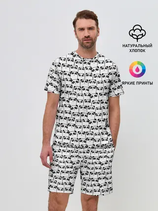 Мужской костюм с шортами / ПАНДЫ