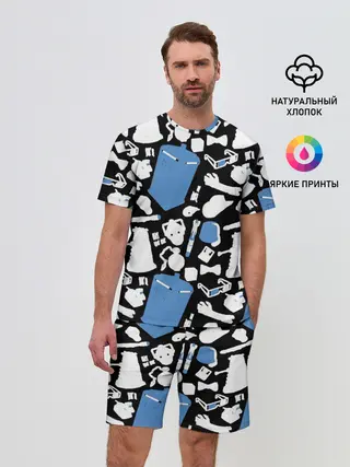 Мужской костюм с шортами / ТАРДИС