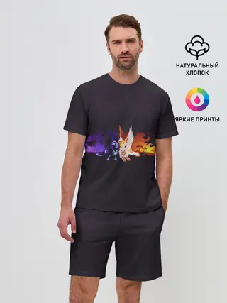 Мужской костюм с шортами / День и ночь