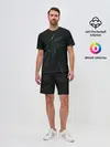 Мужской костюм с шортами / Свет сияние погружение блики