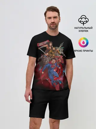 Мужской костюм с шортами / Justice League