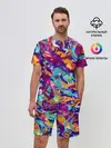 Мужской костюм с шортами / Яркие краски