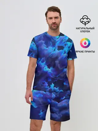 Мужской костюм с шортами / Vaporwave