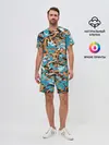 Мужской костюм с шортами / Яркие линии