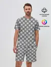Мужской костюм с шортами / Костюм в клетку