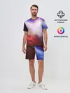 Мужской костюм с шортами / Звезды в неоне