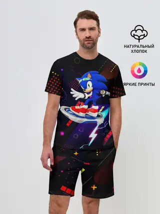 Мужской костюм с шортами / Sonic | Соник