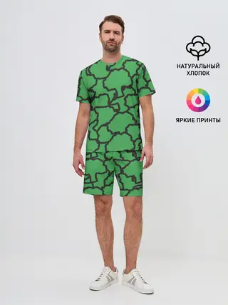 Мужской костюм с шортами / БРОККОЛИ