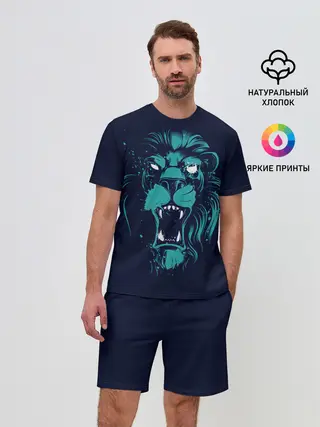 Мужской костюм с шортами / Лев