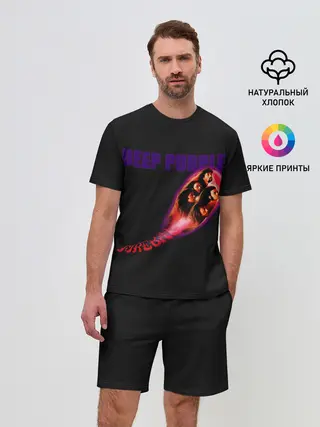 Мужской костюм с шортами / Deep Purple