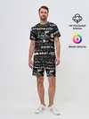 Мужской костюм с шортами / Логотипы аниме