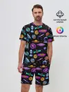 Мужской костюм с шортами / космос